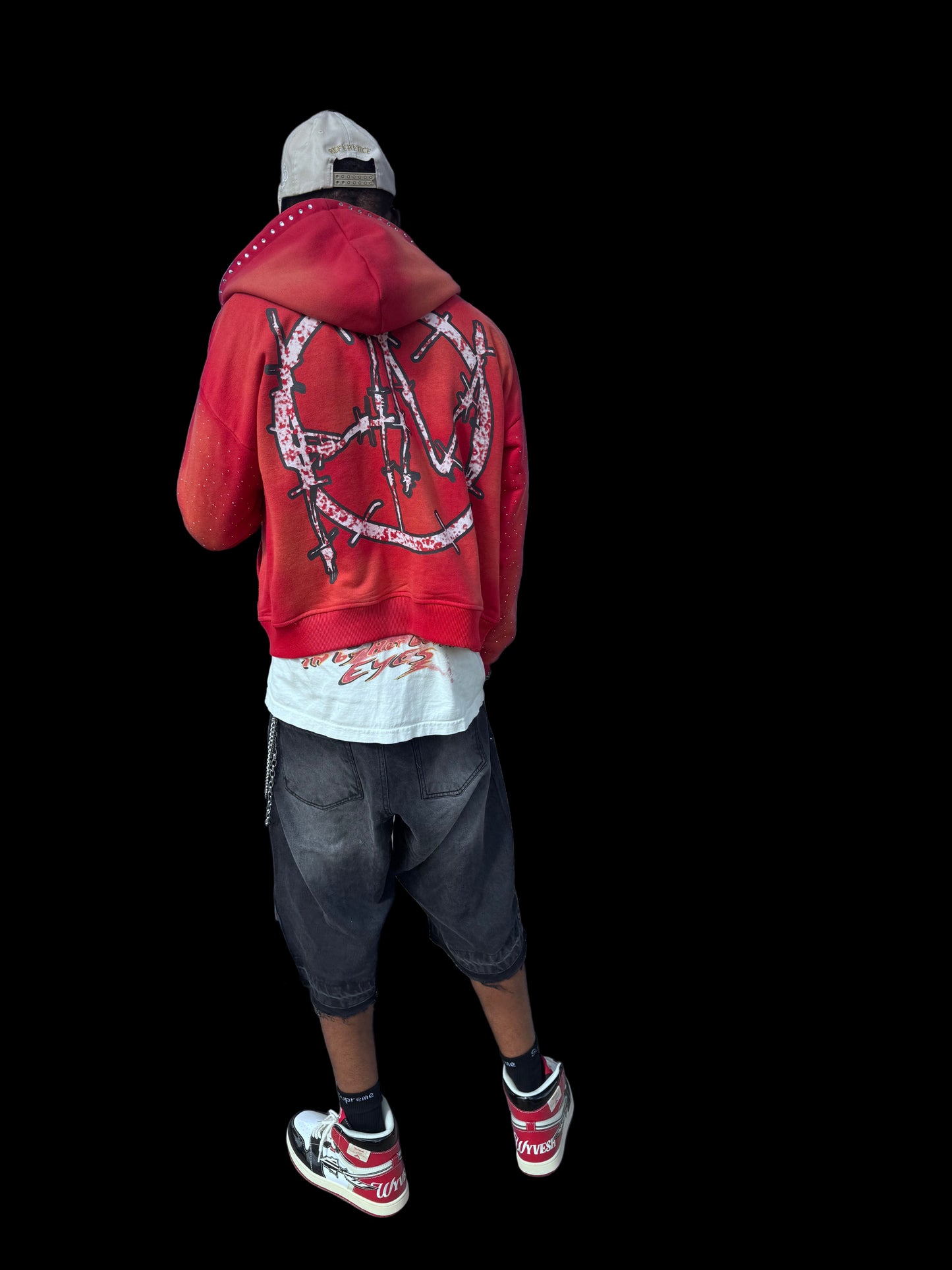 Born to live (red) zip up