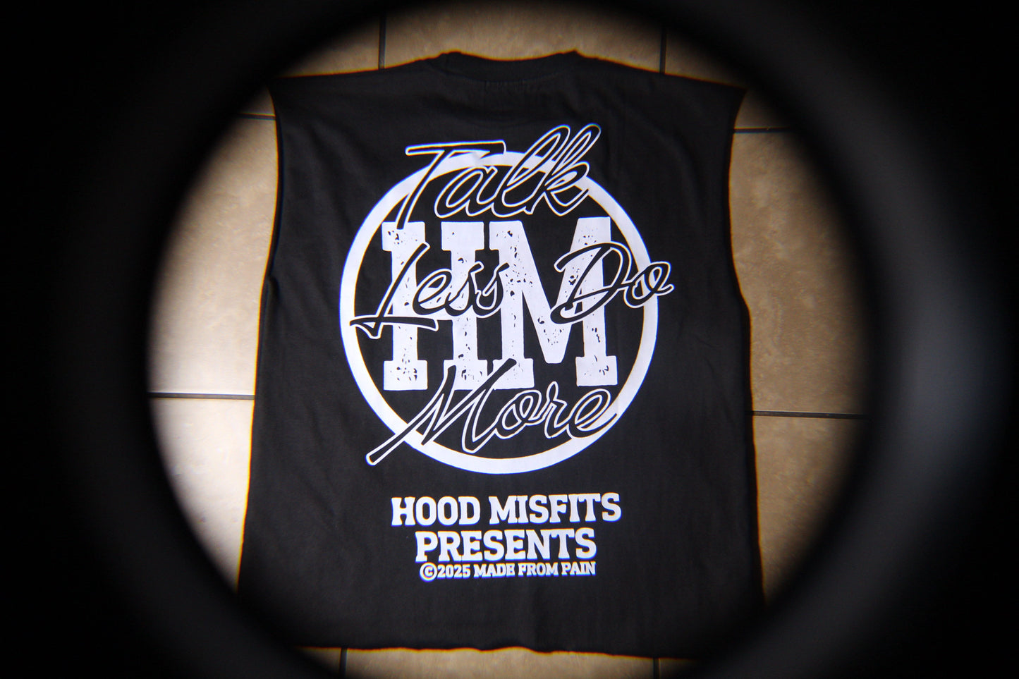 Made from pain (Black sleeveless)