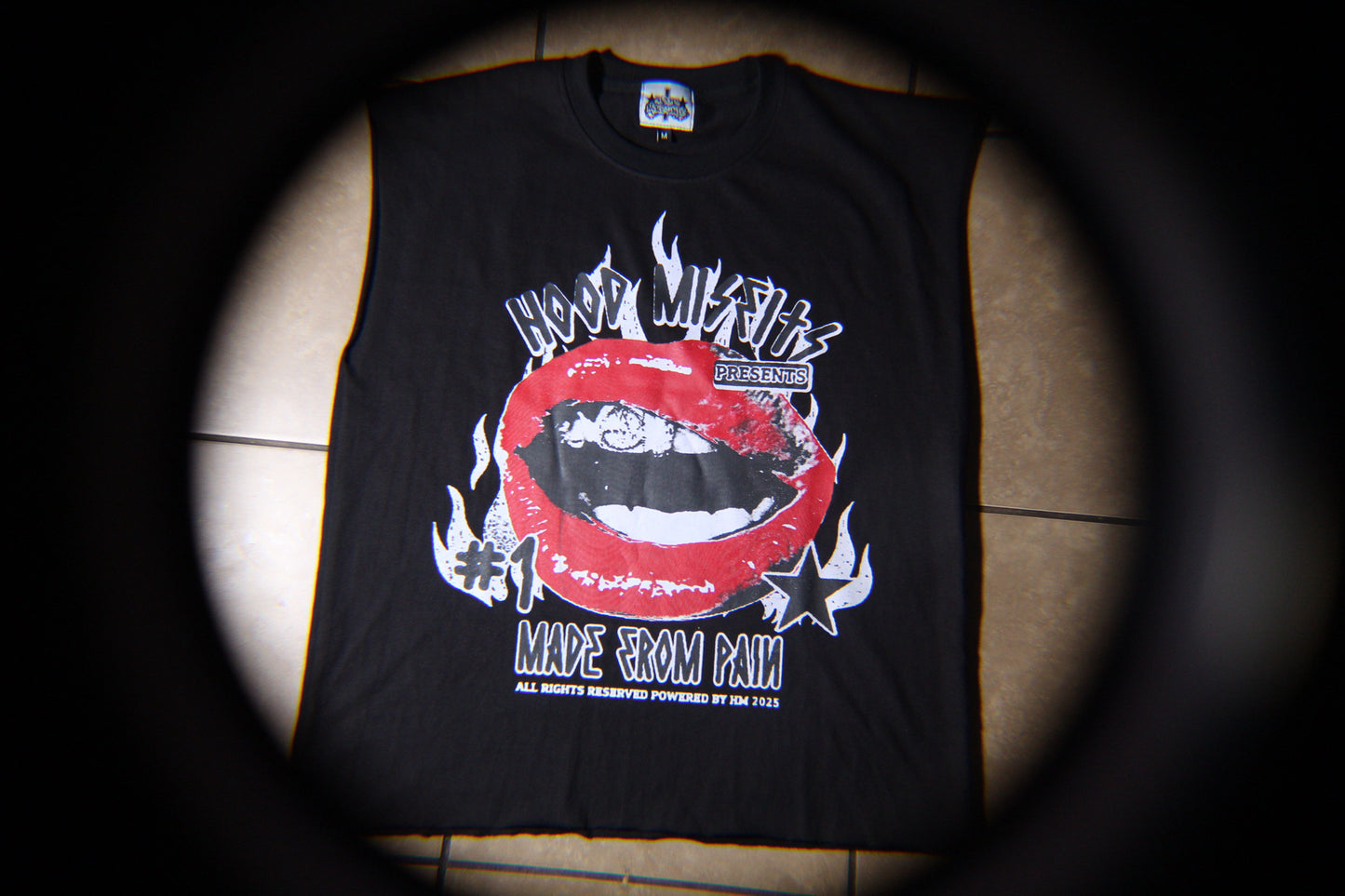 Made from pain (Black sleeveless)