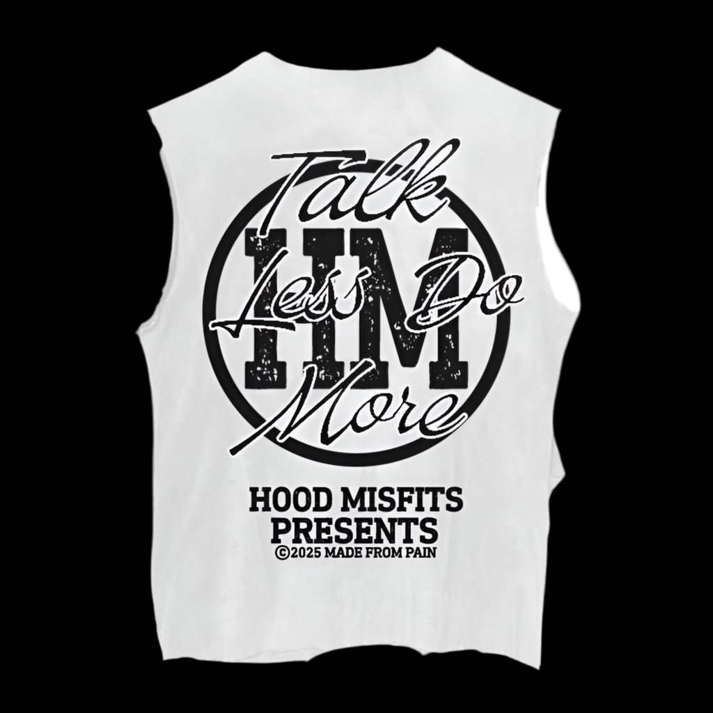 Made from pain (white sleeveless )