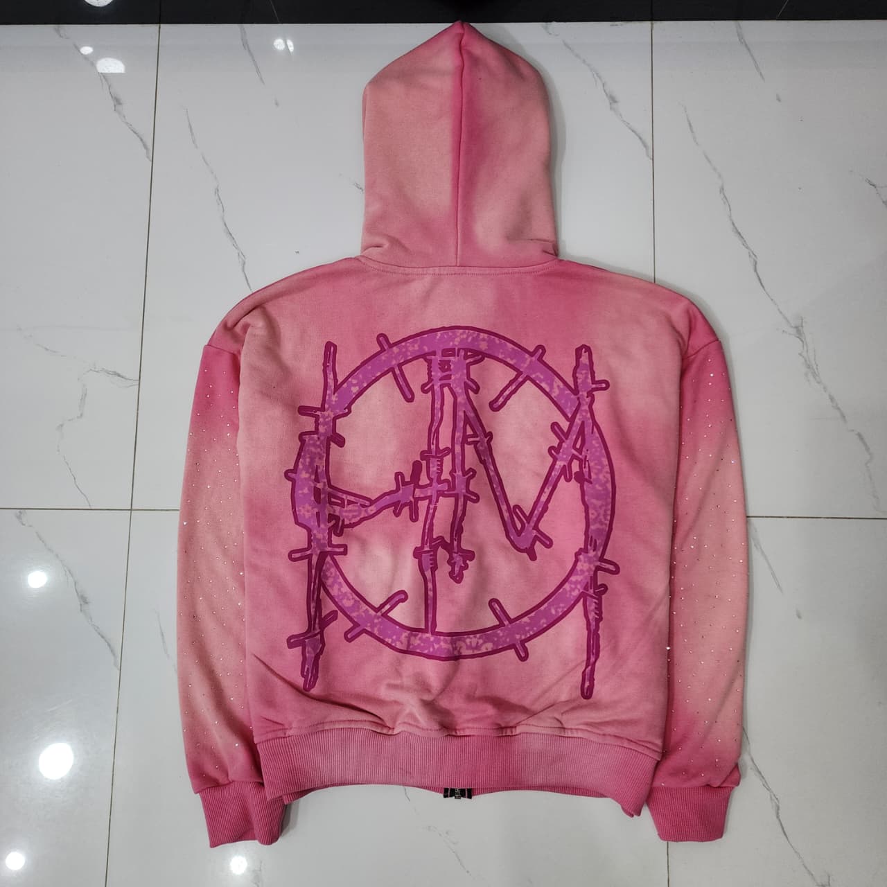 Born to live (Pink Lust) zip-up