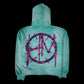 Born to live (aqua blue ) zip up